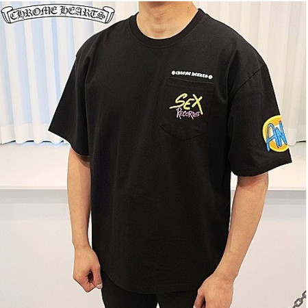 크롭*츠 레코드 오버핏 반팔티셔츠