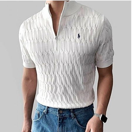 폴로 POLO 꽈배기 반집업 반팔