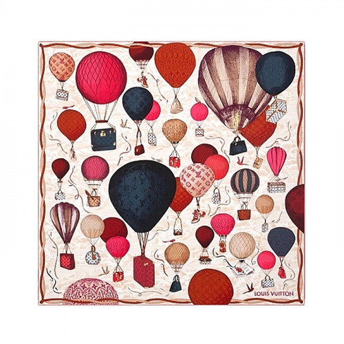 LOUIS VUITTON 업 앤드 어웨이 스퀘어 90 - 그레나딘