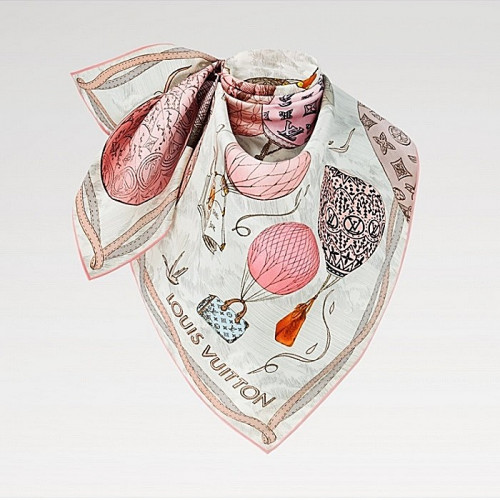 LOUIS VUITTON 업 앤드 어웨이 스퀘어 90 - 브라운