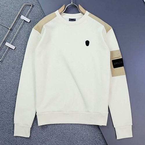 AMAZING_CRE 포켓 배색 기모 맨투맨