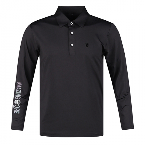 어메이징크리 AMAZING_CRE 로고 카라 티셔츠