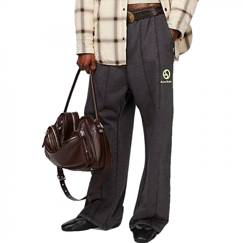 Acne Studios 러버로고 페이디드 스웻팬츠