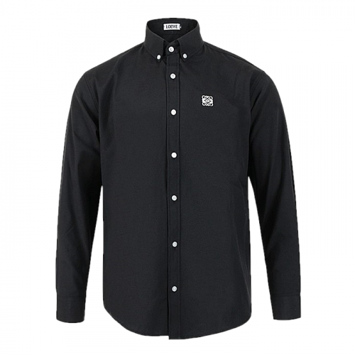 LOEWE 아나그램 자수 옥스포드 셔츠