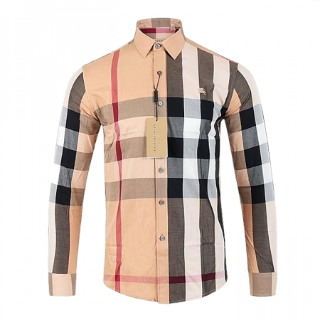 BURBERRY 클래식 체크 포플린 코튼 셔츠