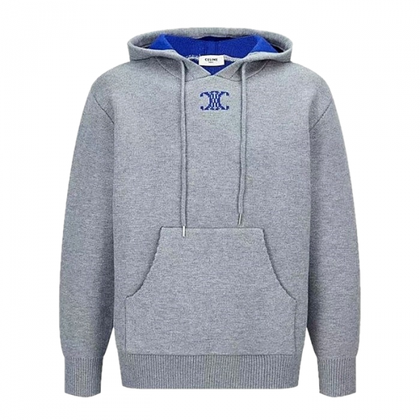 CELINE 트리옹프 자수로고 클래식 울 블렌드 니트