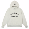 FEAR OF GOD ESSENTIALS 프론트 로고 플리스 후드