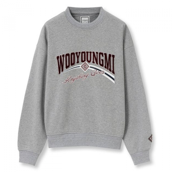 우영미 WOOYOUNGMI 바시티로고 스웻셔츠