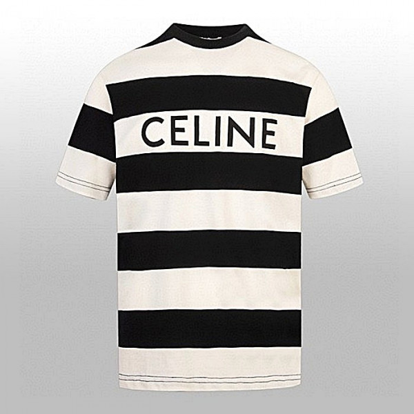 CELINE 아이콘 스트라이프 티셔츠