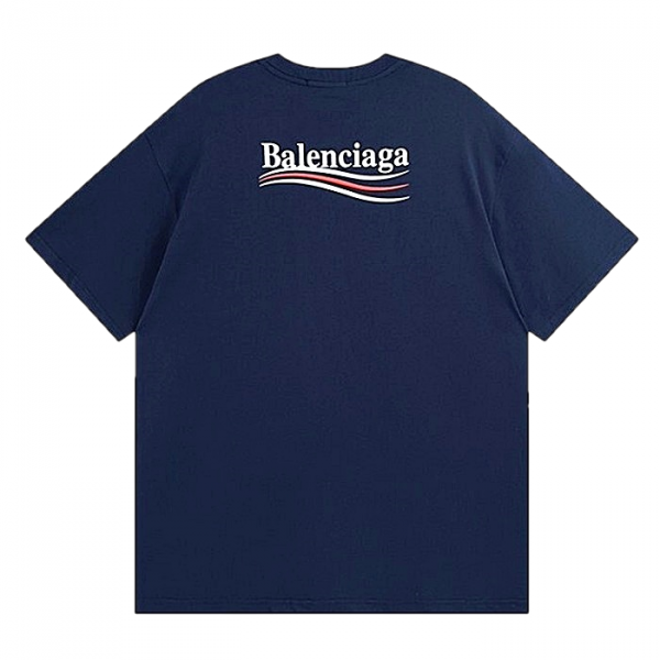 BALENCIAGA 웨이브 로고 반팔티셔츠