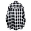 BALENCIAGA 백로고 체크셔츠