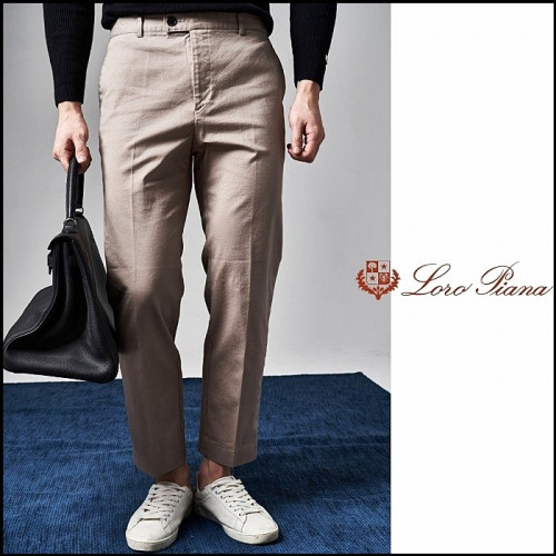 로로피아나 Loro Piana 로우 워싱 면바지