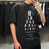 BALENCIAGA 파리스 프랑스 워싱 티셔츠