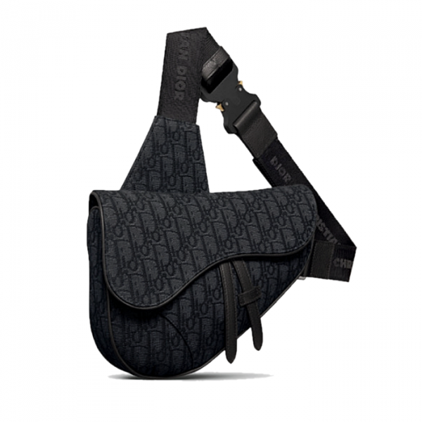 DIOR Oblique 자카드 SADDLE 크로스백