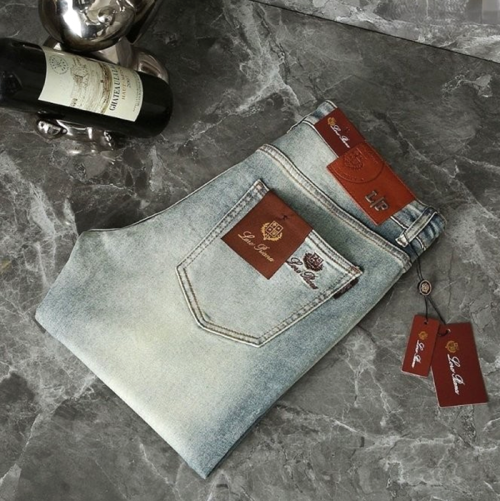 로로피아나 Loro Piana L/P 스틸패치 워싱 데님 팬츠