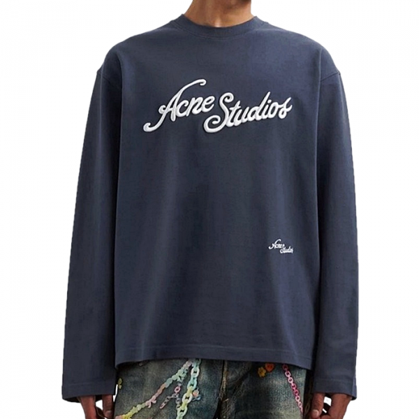 Acne Studios 엠보 로고 롱슬리브 티셔츠