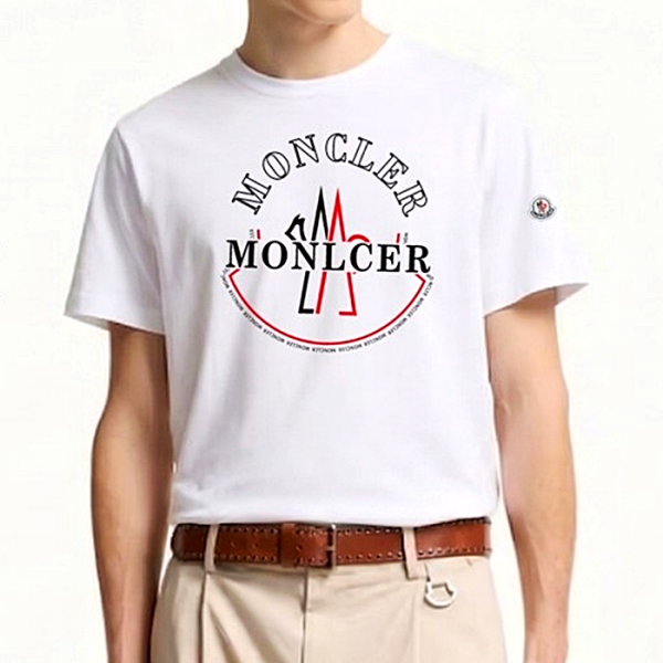 MONCLER 미니 레터링 로고 반팔티셔츠