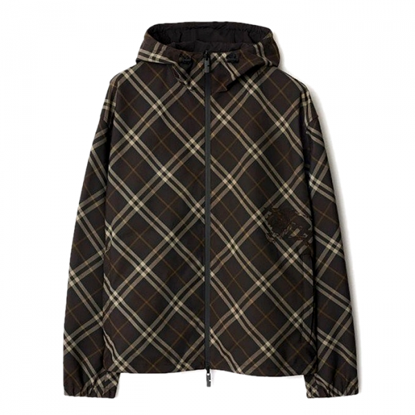 BURBERRY 리버시블 체크 후드
