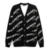 BALENCIAGA 로고 울 커플 가디건