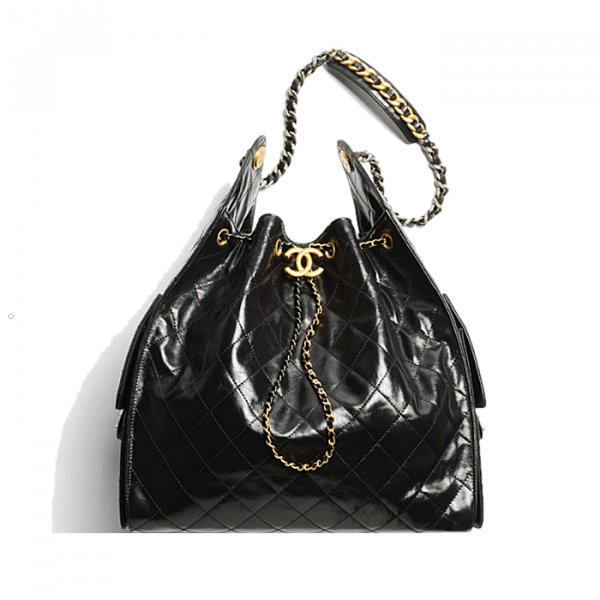 CHANEL 25백 미디엄 - 투톤 메탈블랙