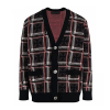 Chrome hearts 캐시미어 체크 가디건 니트
