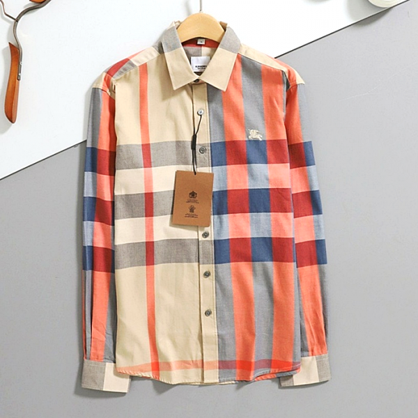 BURBERRY 체크 코튼 셔츠