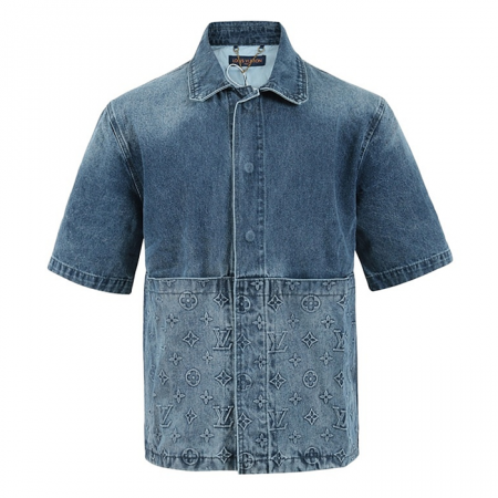 LOUIS VUITTON 불박 포켓 오버핏 숏슬리브