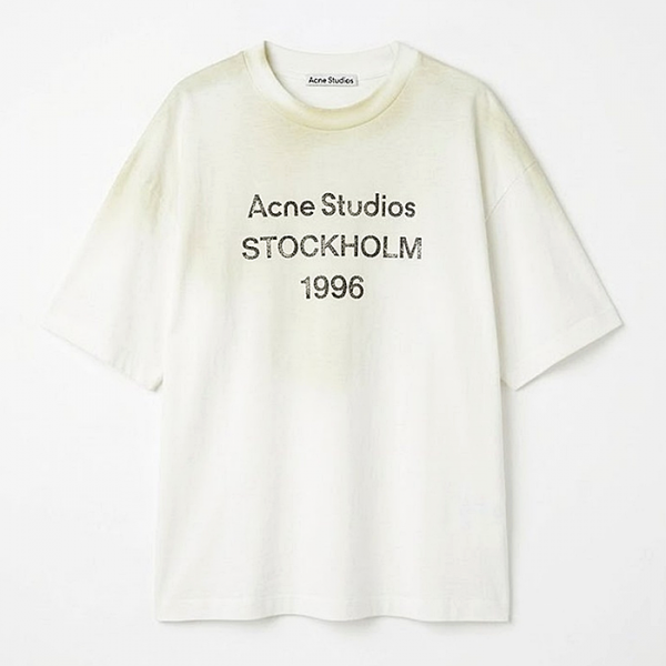 Acne Studios 스템프로고 릴렉스드 티셔츠