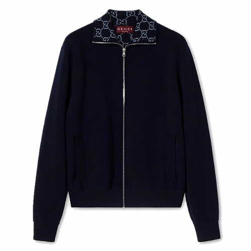 GUCCI 지지쟈카드 더블페이스 니티드 자켓