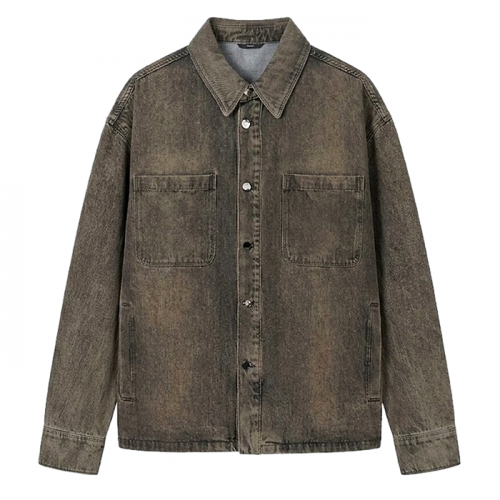 FENDI 더스티드 그레이 데님자켓