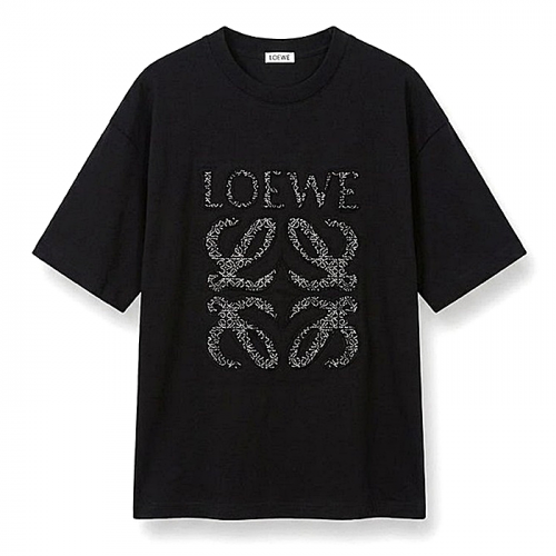 LOEWE 글리치 로고드 티셔츠