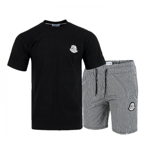 Moncler 시어링 로고 하프 셋업 SET