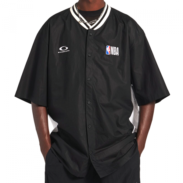 BALENCIAGA x NBA 콜라보 코튼 포플린 셔츠 자켓