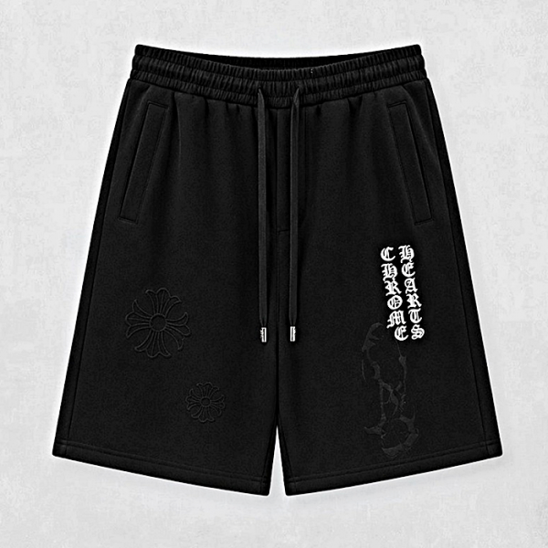 Chrome Hearts 멀티 크로스 자수 로고 쇼트 팬츠