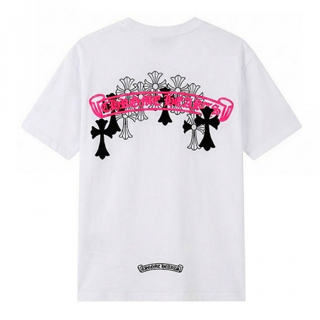 Chrome Hearts 레드플록 로고 티셔츠