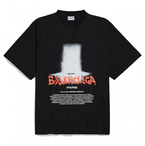 BALENCIAGA 더 도어 로고 반팔티셔츠 3342