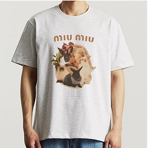 MIUMIU 레빗번들 티셔츠