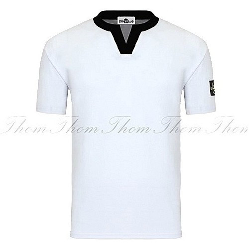 스톤아일*드 배색마이 V반팔