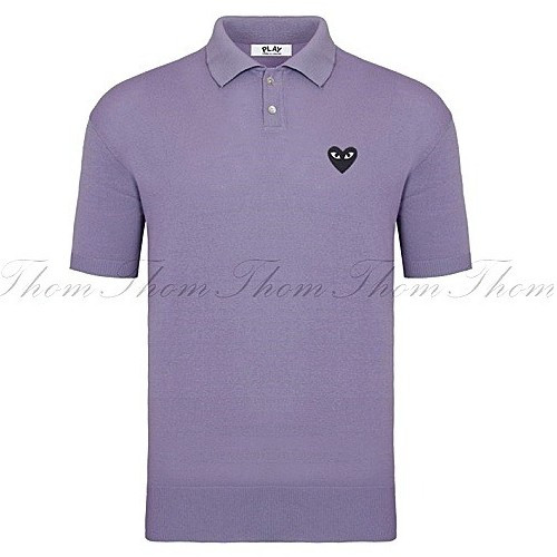 꼼데가*송 린넨 카라 반팔니트