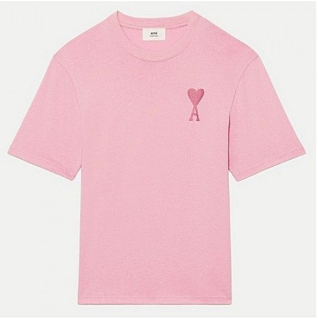 AMI빅하트 비비드 자수 티셔츠