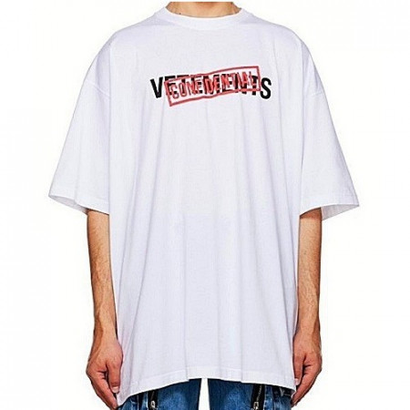 베*멍 VETEMENTS 컨피덴셜 티셔츠 - 화이트