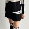 P*G 히든 트임 플리츠 스커트
