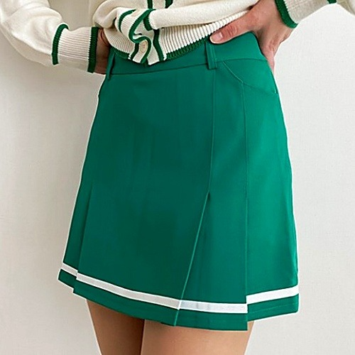 지*어 밑라인 스커트 팬츠