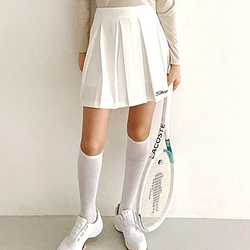 타이틀리*트 뒤고리 플리츠 스커트