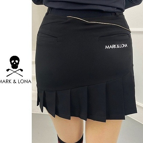 MARK&LONA 엘레강스 펄라인 주름스커트