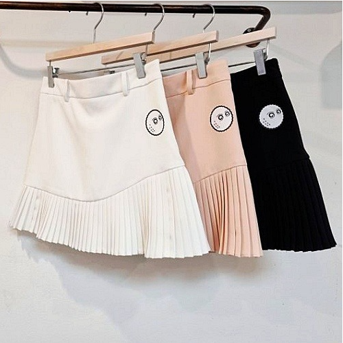 말* MALBON 볼 큐롯 플리츠 스커트