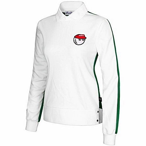 말* 버킷 패치 배색 긴팔 카라티