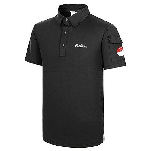 말* 사이드 포켓 반팔 카라티