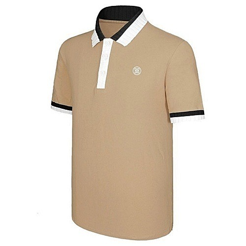 지*어 투톤 카라 티셔츠