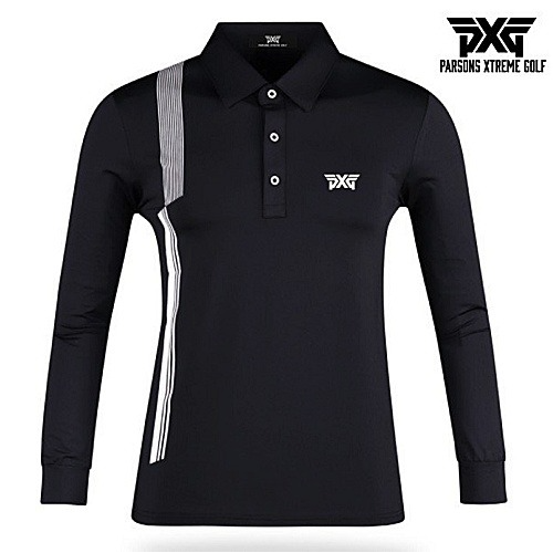 P*G 모자이크 카라 티셔츠